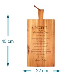 Schneidebrett mit Griff - Rezept Oma