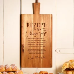 Schneidebrett mit Griff - Rezept Tante