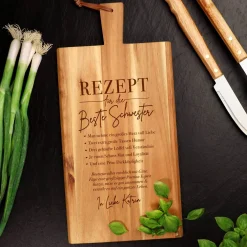 Schneidebrett mit Griff - Rezept Schwester