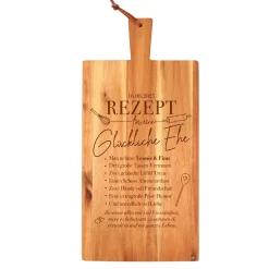 Schneidebrett mit Griff - Rezept glückliche Ehe