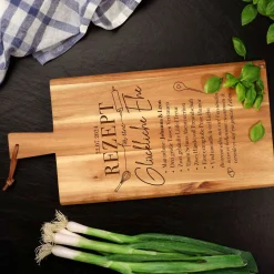Schneidebrett mit Griff - Rezept glückliche Ehe