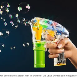 Seifenblasenpistole mit LED Beleuchtung