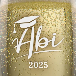 Sektglas mit Gravur - Abitur