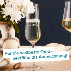 Sektglas mit Gravur - Beste Oma