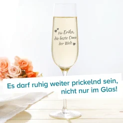 Sektglas mit Gravur - Beste Oma