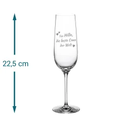 Sektglas mit Gravur - Beste Oma