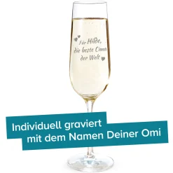 Sektglas mit Gravur - Beste Oma