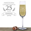 Sektglas zum Geburtstag