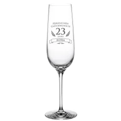 Sektglas zum Geburtstag