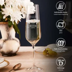 Sektglas zum Geburtstag