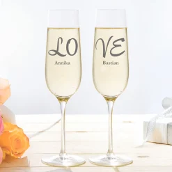 Sektgläser Love - 2er Set