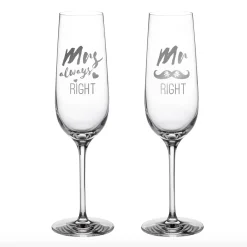 Sektgläser - Mr and Mrs Right