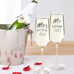 Sektgläser - Mr and Mrs Right