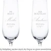 Sektgläser zur Hochzeit - Braut und Bräutigam