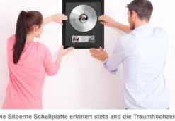 Silberne Schallplatte - Hochzeitsbild
