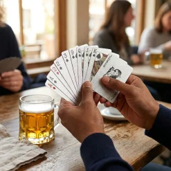 Silberne Spielkarten Deluxe in edler Verpackung