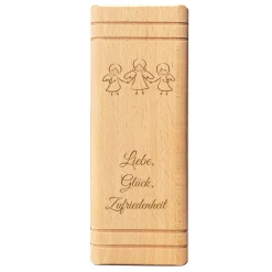 Sparbuch zur Taufe - Engel Gravur