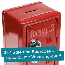 Spardose Tresor - rot