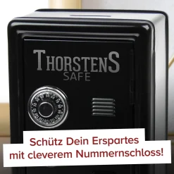 Spardose Tresor - schwarz
