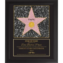 Star of Fame - personalisiertes Bild für Papa
