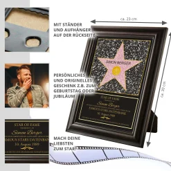 Star of Fame - personalisiertes Bild Klein