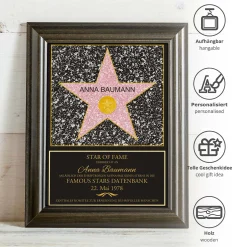 Star of Fame - personalisiertes Bild Klein
