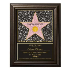 Star of Fame - personalisiertes Bild Klein