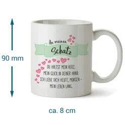 Tasse - An meinen Schatz