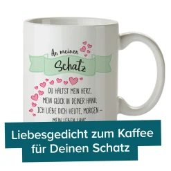 Tasse - An meinen Schatz