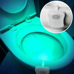 Techno Toilettenlicht mit Bewegungsmelder und Farbwechsel