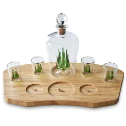 Tequila Geschenkset - Karaffe mit 4 Shotgläsern