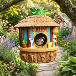 Tikibar Vogelhaus - Nistkasten & Futterhaus für Vögel