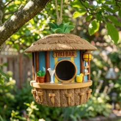Tikibar Vogelhaus - Nistkasten & Futterhaus für Vögel