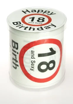 Toilettenpapier zum 18. Geburtstag