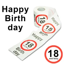 Toilettenpapier zum 18. Geburtstag