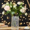 Vase mit Gravur - Blumenherz für Oma
