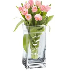 Vase zur Hochzeit - personalisiert
