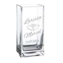 Vase zur Hochzeit - personalisiert