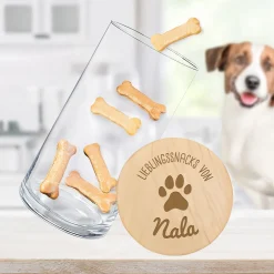 Vorratsglas mit Gravur - Hundesnacks