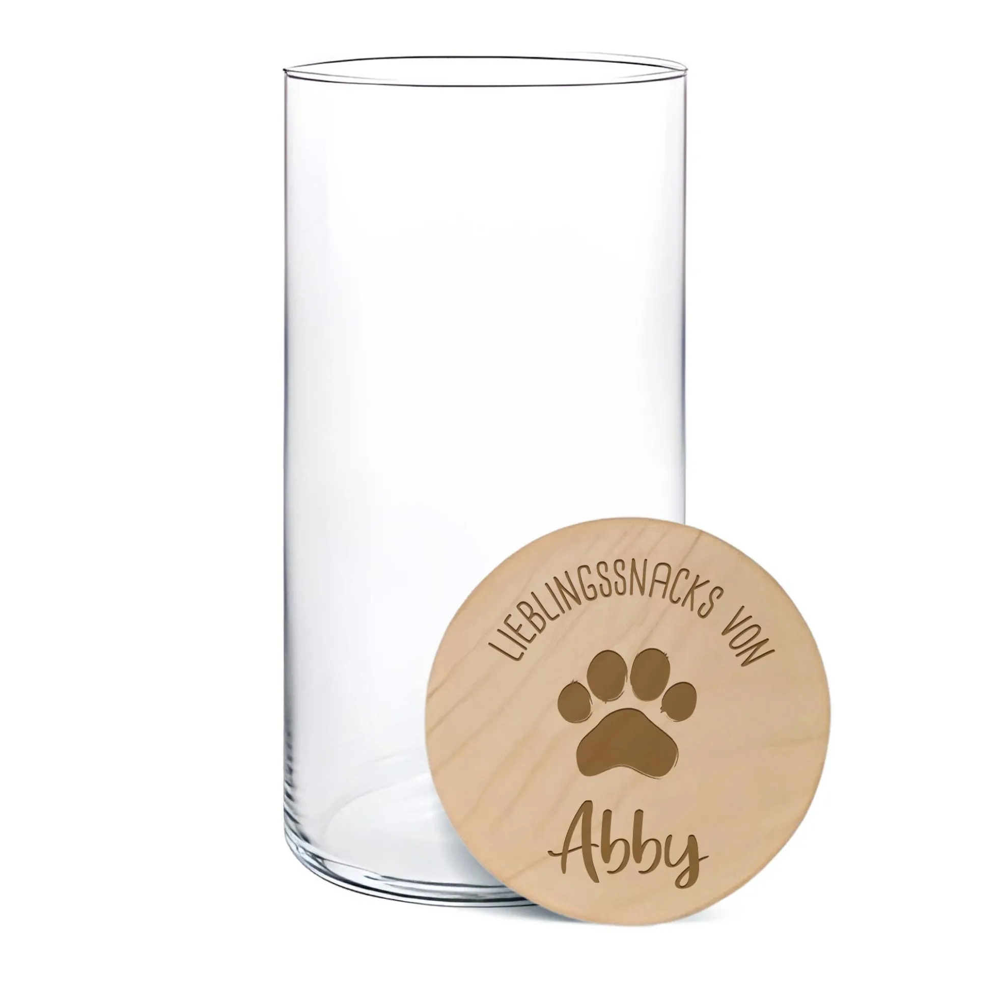 Vorratsglas mit Gravur - Katzensnacks