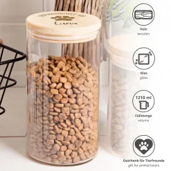 Vorratsglas mit Gravur - Katzensnacks