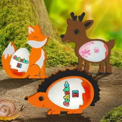 Waldtiere Ü-Ei Halter Bunt - 3er Set