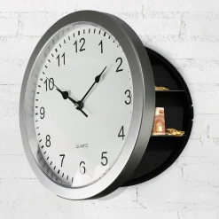 Wanduhr mit Safe