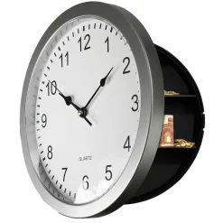 Wanduhr mit Safe
