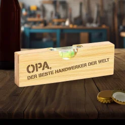 Wasserwaage mit Flaschenöffner - Bester Opa