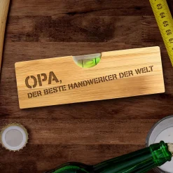 Wasserwaage mit Flaschenöffner - Bester Opa