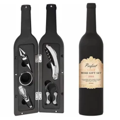 Wein Geschenkset fünfteilig - Flaschenform
