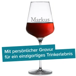 Weinglas mit Gravur