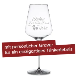 Weinglas mit Gravur - Bester Papa