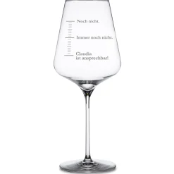 Weinglas mit Gravur - Nicht ansprechen (Stimmungsbarometer)